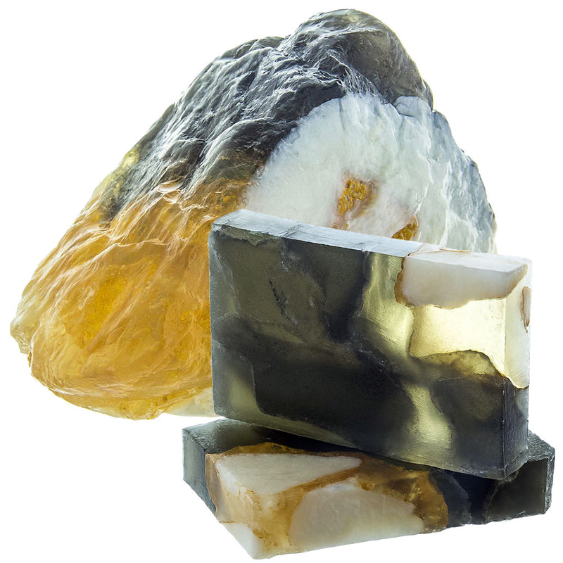 smokey quartz GemBar & 2 lb GeoBoulder (l'homme) - Kobochon